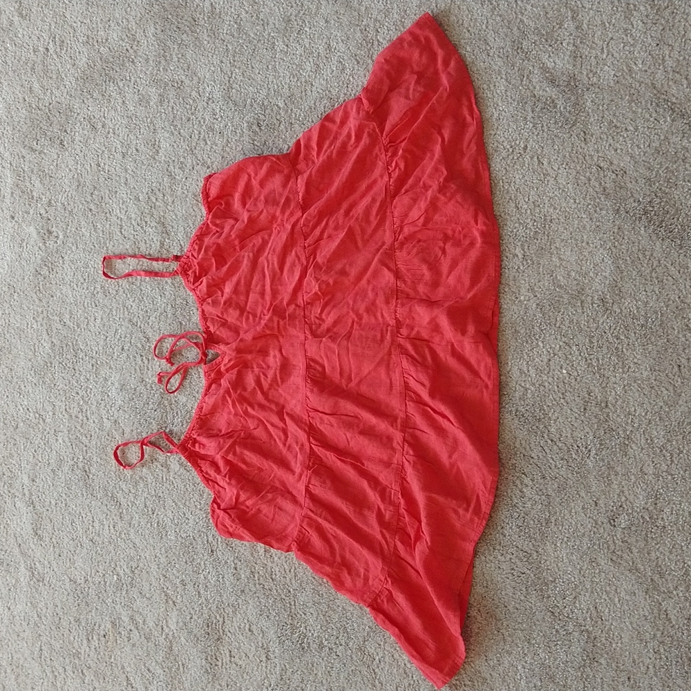 A coral colored Old Navy thin strap tank top size XL